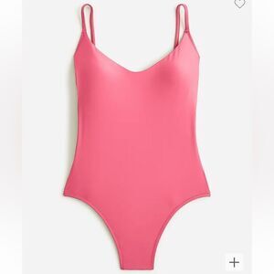 NWT J.Crew Scoopneck one-piece in pink size 20